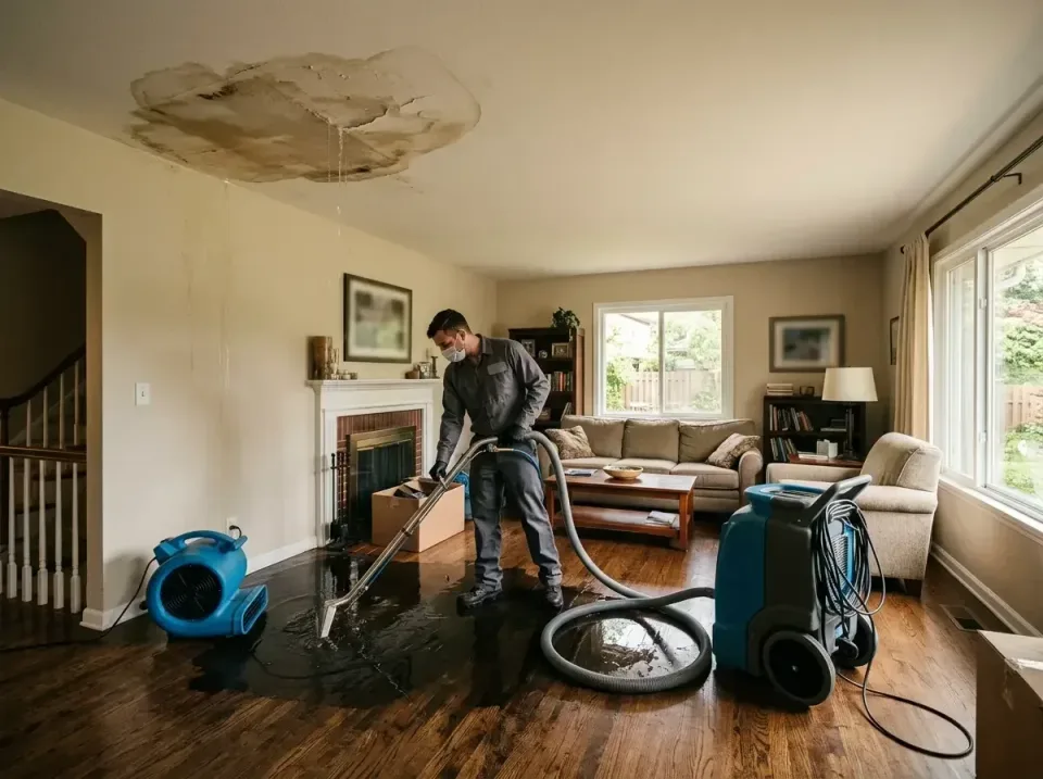attic-pipe-burst-ceiling-drip-008 — frequently asked questions, Water Damage Restoration & Carpet Care in Hermitage, PA